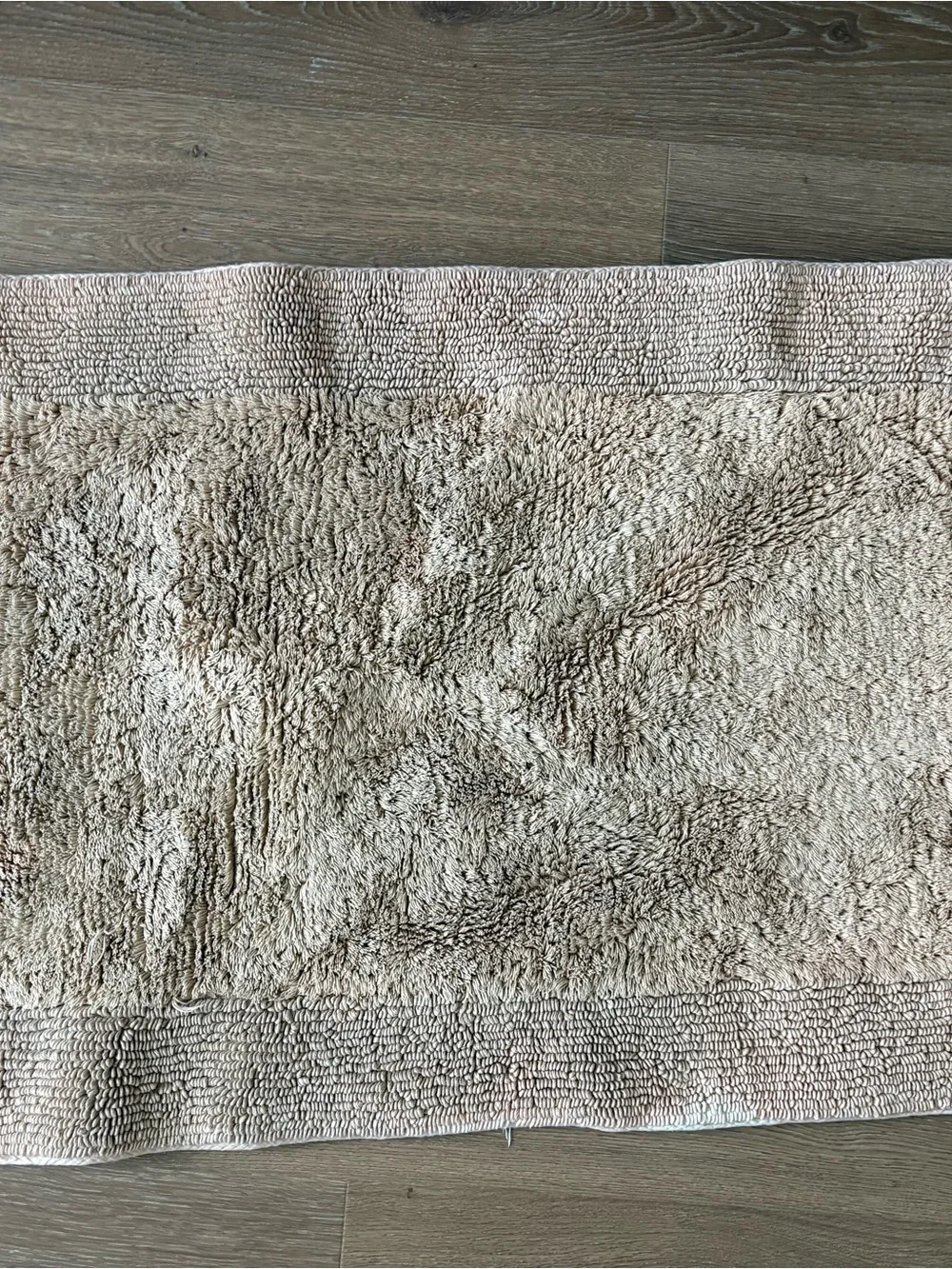 Plush Kids Bath Rug - Beige